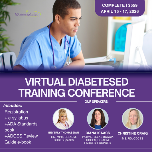 Virtual DiabetesEd Training Conference | April 15-17th, 2026