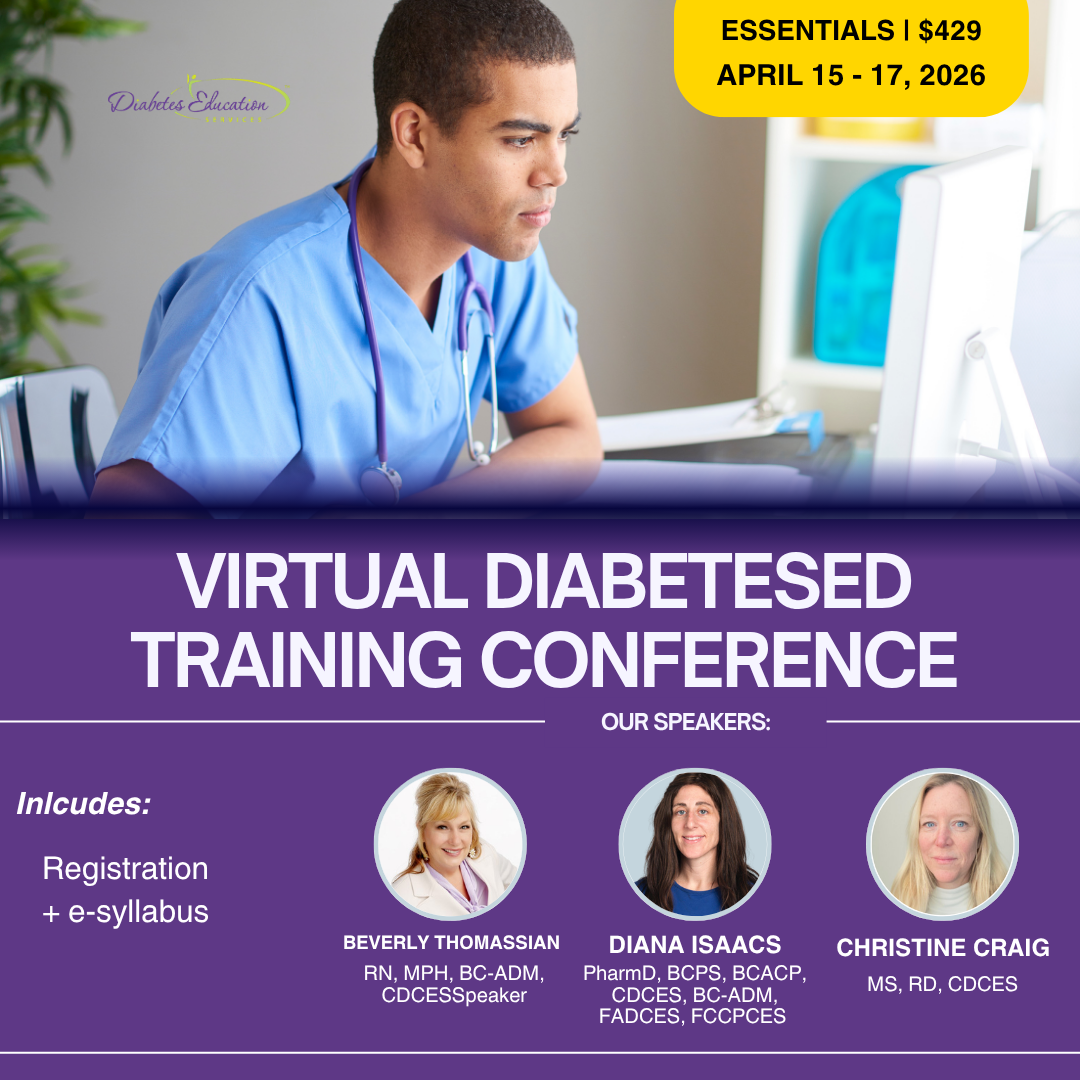Virtual DiabetesEd Training Conference | April 15-17th, 2026