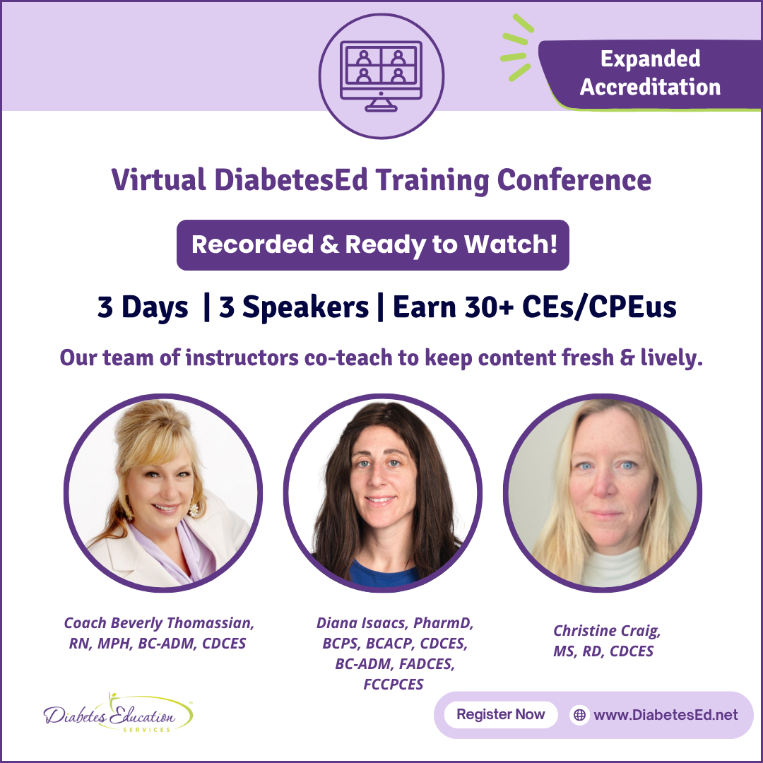 Virtual DiabetesEd Training Conference 2025 | Recorded and Ready