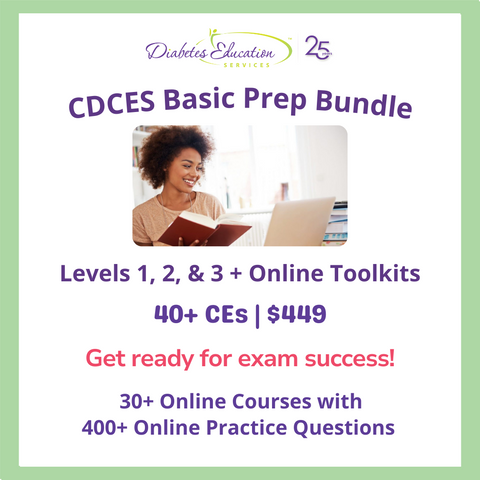 CDCES Basic Prep Bundle | 30+ Online Courses | 40+ CEs
