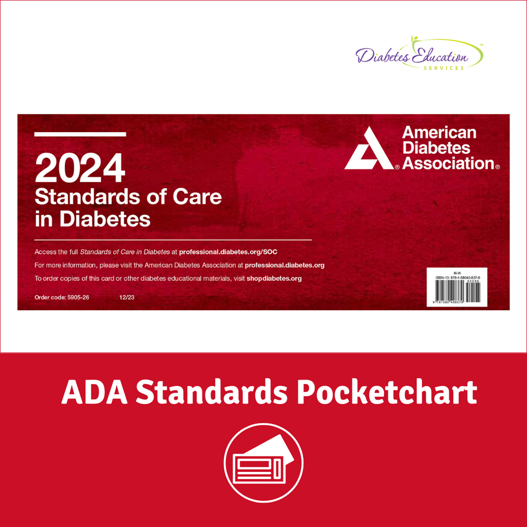 ADA 2024 Standards of Care Pocket Chart