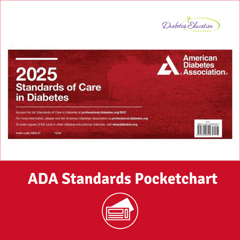 ADA 2025 Standards of Care Pocket Chart