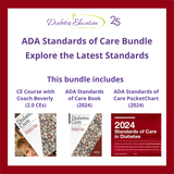 ADA 2024 Standards of Care Bundle: Book + Pocketchart + CE Course | 2.0 CEs