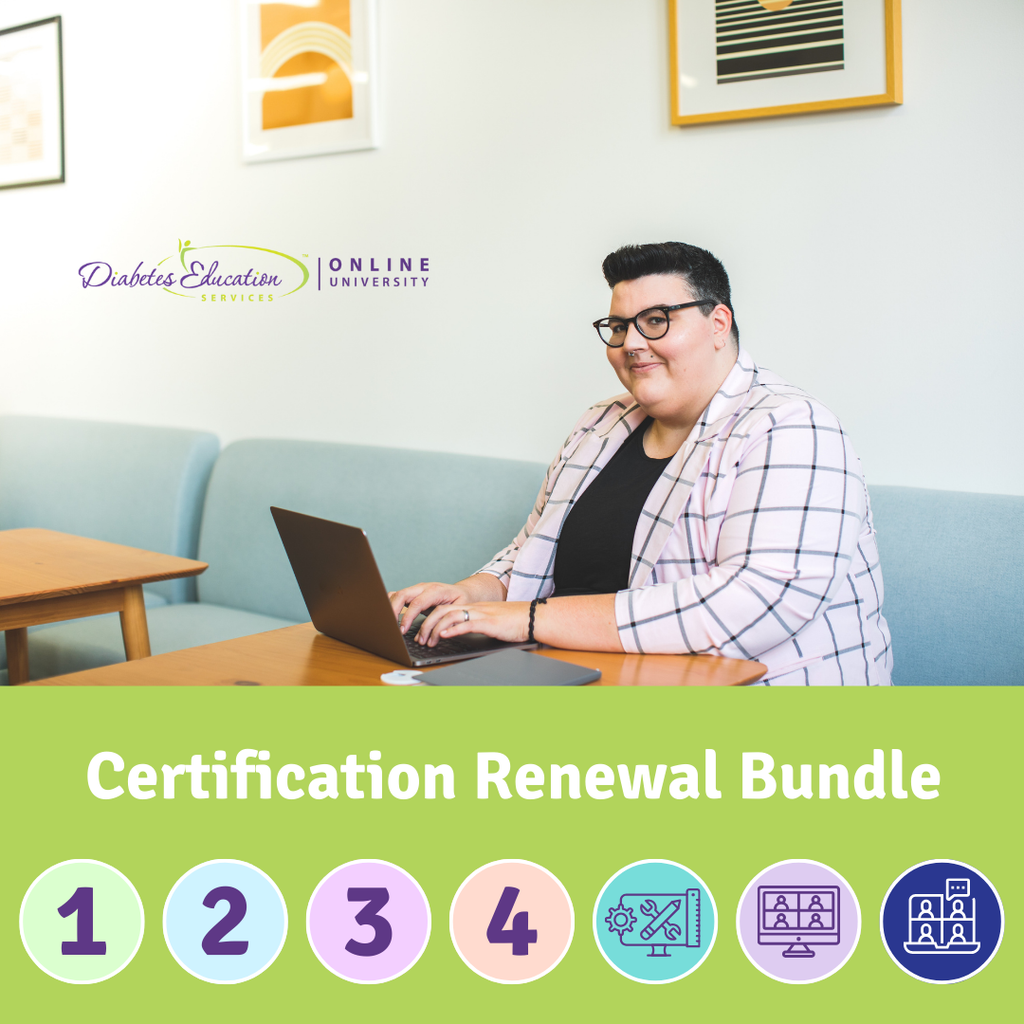 Certification Renewal Bundle 40  Online Courses 90 CEs Diabetes Certification Renewal Bundle 40  Online Courses 90 CEs Diabetes