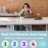 Dual Cert Boot Camp | CDCES & BC-ADM Exams Prep Bundles  | 60+ CEs