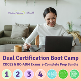 Dual Cert Boot Camp | CDCES & BC-ADM Exams Prep Bundles  | 60+ CEs