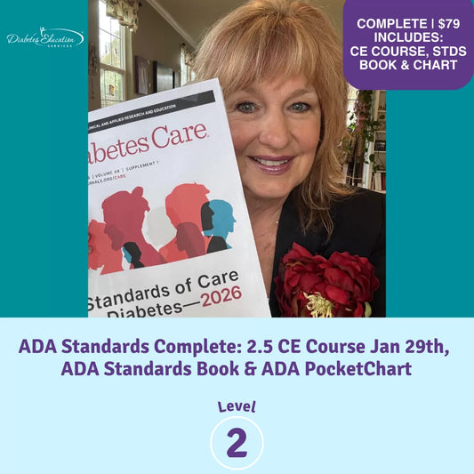 ADA Standards of Care Complete Review | 2.5 CEs on Jan 29th | Level 2