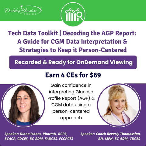 Tech Data Toolkit | Decoding the AGP Report: A Guide for CGM Data Interpretation & Strategies to Keep it Person-Centered