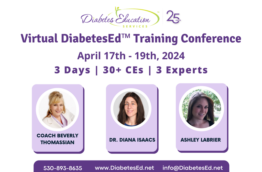 Virtual DiabetesEd Training Conference | Basic | April 17-19th, 2024