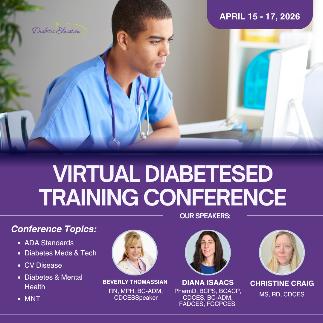 Virtual DiabetesEd Conference | April 15-17, 2026 | 30+ CEs