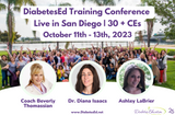 Live in San Diego: DiabetesEd Basic Training Conference | Oct 11-13, 2023 |  Earn 30+ CEs